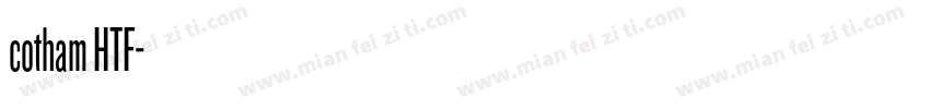 cotham HTF字体转换